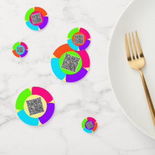 Ihre QR Code Scan Info Confetti mit benutzerdefini Konfetti
