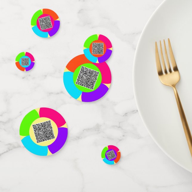 Ihre QR Code Scan Info Confetti mit benutzerdefini Konfetti (Gruppe)