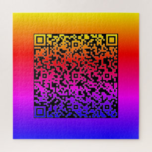 Ihre QR-Code-Scan-Info Funny Puzzle Geschenk