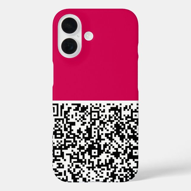 Ihre QR Code Scan Info iPhone Fall Auswahl Farbe 16 Hülle (Rückseite)