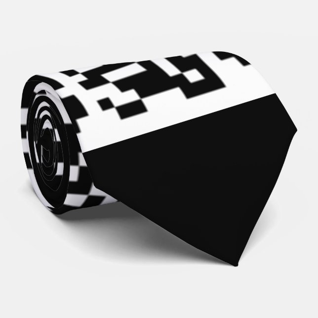 Ihre QR-Code-Scan-Info-Krawatte mit benutzerdefini Krawatte (Gerollt)