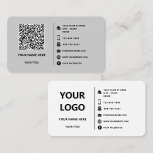 Ihre QR-Code-Scan-Info-Logo-Geschäftskarte Visitenkarte