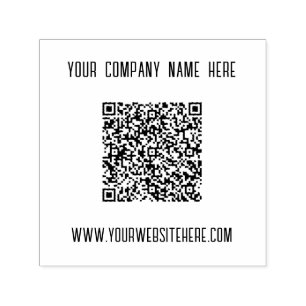 Ihre QR Code Scan Info Name Website Business Brief Permastempel