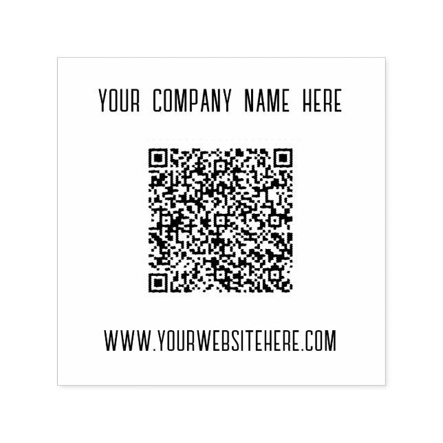 Ihre QR Code Scan Info Name Website Business Brief Permastempel (Design)
