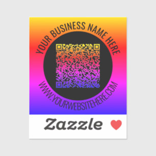 Ihre QR-Code-Scan-Info und Ihre benutzerdefinierte Aufkleber