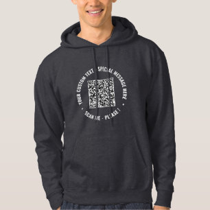 Ihre QR-Code-Scan-Informationen Benutzerdefinierte Hoodie