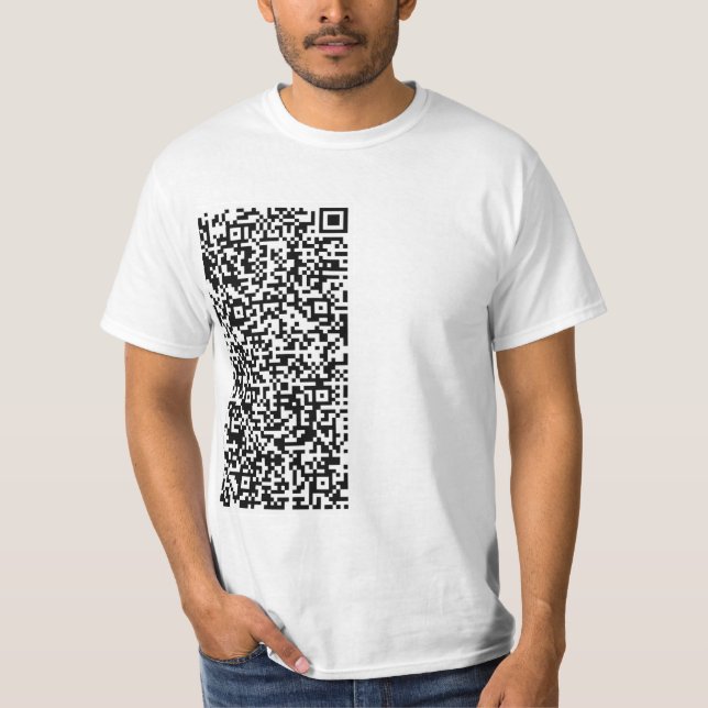 Ihre QR-Code-Scan-Informationen Moderner Personali T-Shirt (Vorderseite)