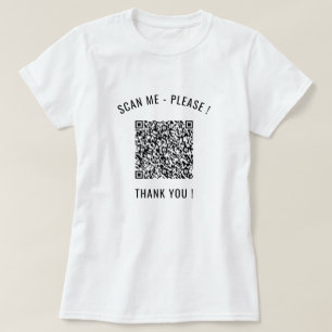 Ihre QR-Code-Scan-Informationen Personalisierter F T-Shirt