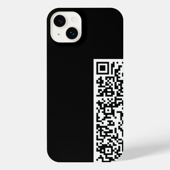 Ihre QR-Code-Scan-Informationen und benutzerdefini iPhone 14 Plus Hülle (Rückseite)