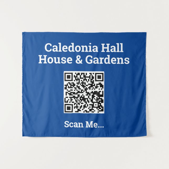 Ihre QR-Codedesignwand Wandteppich (Vorderseite (Horizontal))