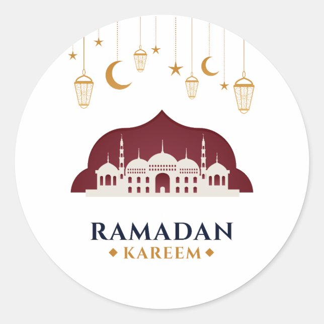 ihre ramadan yall ramadan Kinder Männer ramadan Runder Aufkleber (Vorderseite)
