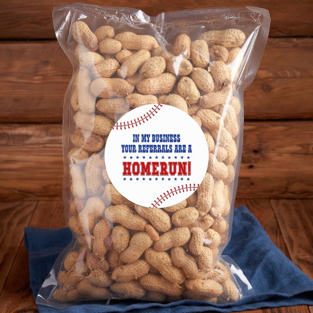 Ihre Referenzen sind ein Homerun Baseball Pop von Runder Aufkleber (Von Creator hochgeladen)