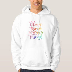 Ihre Reise zum Blühen: Wachstum und Überwindung fö Hoodie