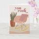 Ihre Rock Rocking Chair Faltenkarte Karte (Orchid)