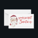 Ihre Secret Santa Gift Exchange Raffekarte Mitteilungskarte<br><div class="desc">Ihre Secret Santa Gift Exchange Raffekarte</div>