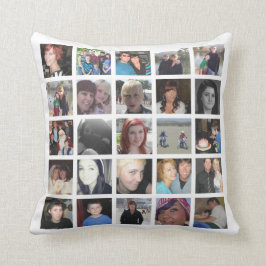 Ihre Selbst Bild Instagram Foto-Collage des Kissen