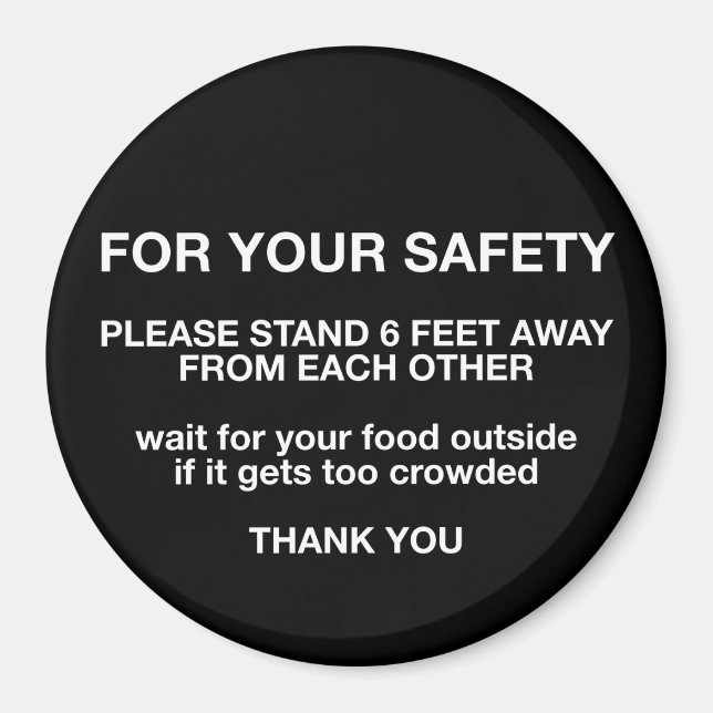 Ihre Sicherheit Magnet (Vorne)