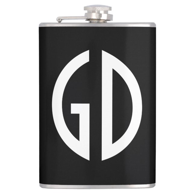 Ihre Simply Monogram Ideen 1 Flachmann (Vorderseite)