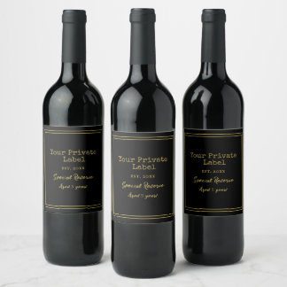 Ihre Sonderreserve für das Private Label Black and Weinetikett