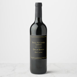 Ihre Sonderreserve für das Private Label Black and Weinetikett