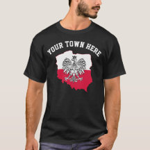 Ihre Stadt hier Polnischer T - Shirt