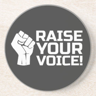 Ihre Stimme erheben 1 w Getränkeuntersetzer