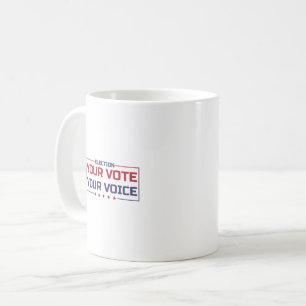 Ihre Stimme Ihr stimmfarbener Schriftart Kaffeetasse
