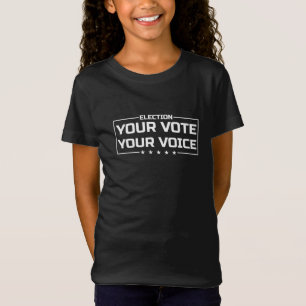 Ihre Stimme Ihr Wahlrecht weiße Schrift T-Shirt