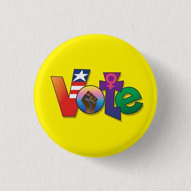 "Ihre Stimme, Ihre Stimme" - Benutzerdefinierter B Button (Vorderseite)