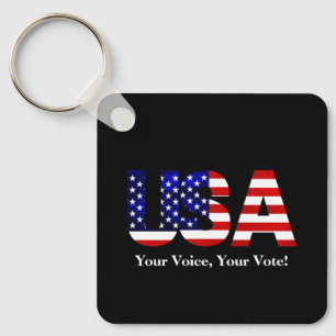 Ihre Stimme Ihre Stimme Wahlen Politik Staat USA Schlüsselanhänger