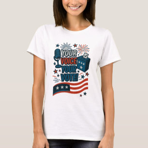 Ihre Stimme Ihre Wahl Patriotische Wahl  T-Shirt