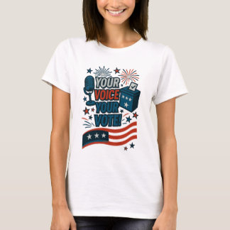 Ihre Stimme Ihre Wahl Patriotische Wahl T-Shirt