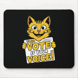 Ihre Stimme in Ihrer Stimme! Aufkleber Mousepad