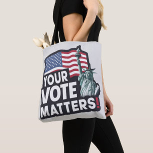 Ihre Stimme ist wichtig für die USA Wahlen 2024 Tasche