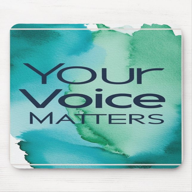 Ihre Stimme ist wichtig Mousepad (Vorne)