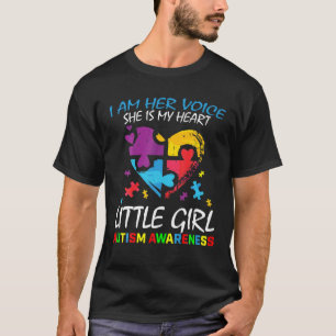 Ihre Stimme Mein Herz kleine Mädchen Tochter Autis T-Shirt