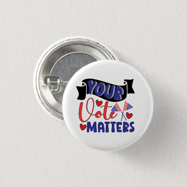 Ihre Stimme zählt Button (Vorne & Hinten)