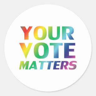 "Ihre Stimme zählt" Stolz lgbtq lgbt Aufkleber