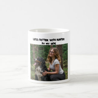Ihre Tasse mit den Fotos Ihres Tieres und Ihrem Te