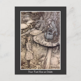 Ihre Text-/Farbabstimmung mit Raupe Rackham Art Postkarte