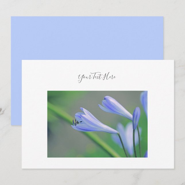 Ihre Text wunderschöne Blumen Einladung (Vorne/Hinten)