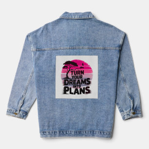 Ihre Träume in Pläne verwandeln Jeansjacke