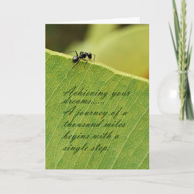 Ihre Träume verwirklichen Karte (Vorderseite)