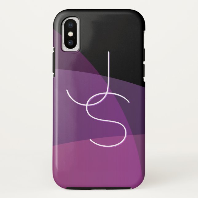 Ihre Überschneidungsinitiativen | Modern Lila und  Case-Mate iPhone Hülle (Rückseite)