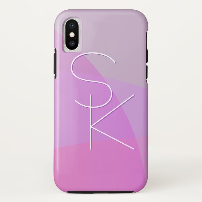 Ihre Überschneidungsinitiativen | Moderne rosa Geo Case-Mate iPhone Hülle (Rückseite)