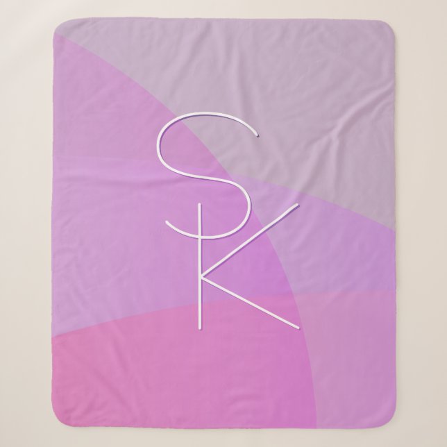 Ihre Überschneidungsinitiativen | Moderne rosa Geo Sherpadecke (Vorderseite)