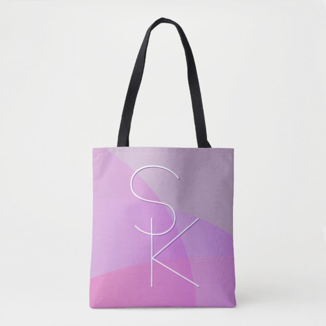 Ihre Überschneidungsinitiativen | Moderne rosa Geo Tasche (Vorderseite)