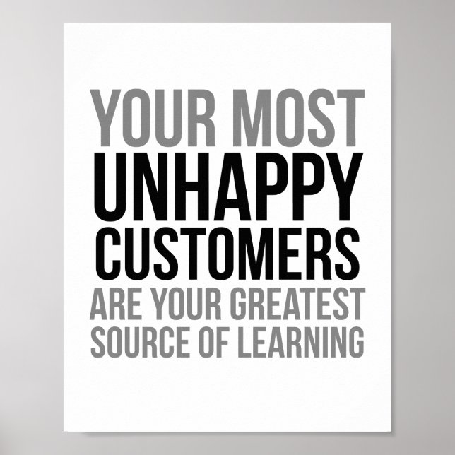 Ihre unglücklichsten Kunden Poster (Vorne)