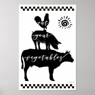 IHRE VEGETABLES ESSEN! POSTER