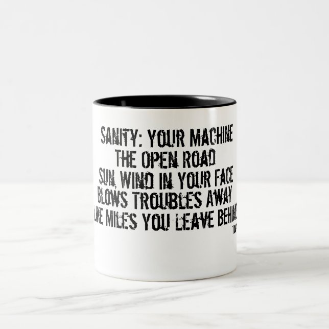 Ihre Verbindung zur Vernunft Zweifarbige Tasse (Mittel)